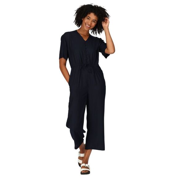 Regatta Womens/Ladies Streap Lightweight Button Front Short-Sleeved Jumpsuit / N - Picture 5 of 6